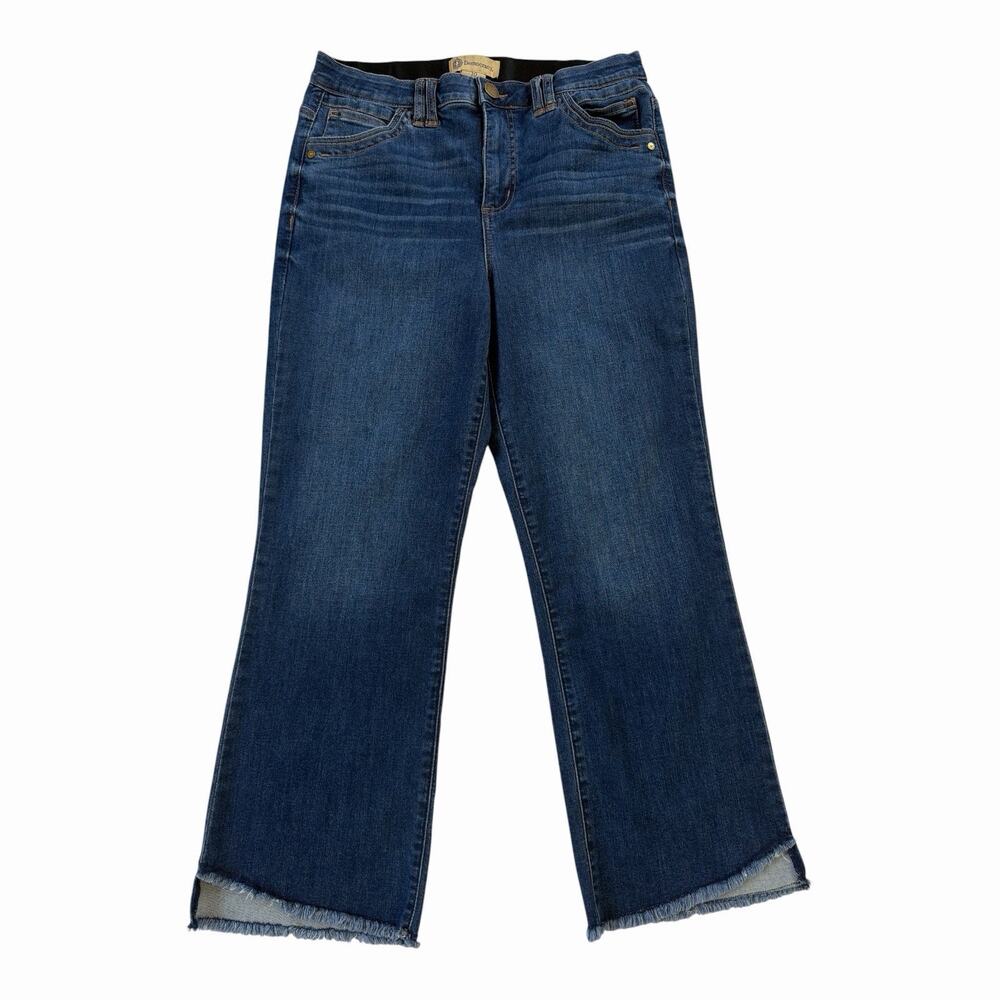 Democracy Ab-Solution Cropped Frayed Step Hem Jeans Size 10